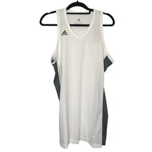 Adidas White and Gray Sleeveless Top NWT